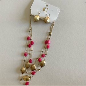 BRAND NEW Charming Charlie Necklace & Earrings Set